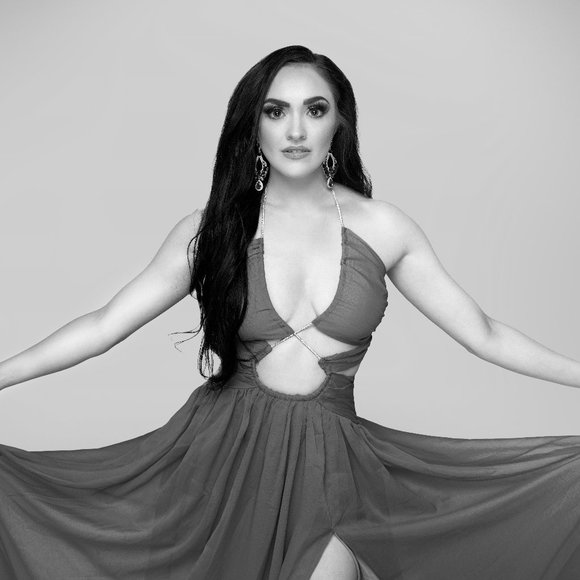 Miss Circle Quinby Green Silk Pleated Lace Up Maxi Dress, Criss-Cross Halter- XS - Picture 4 of 5